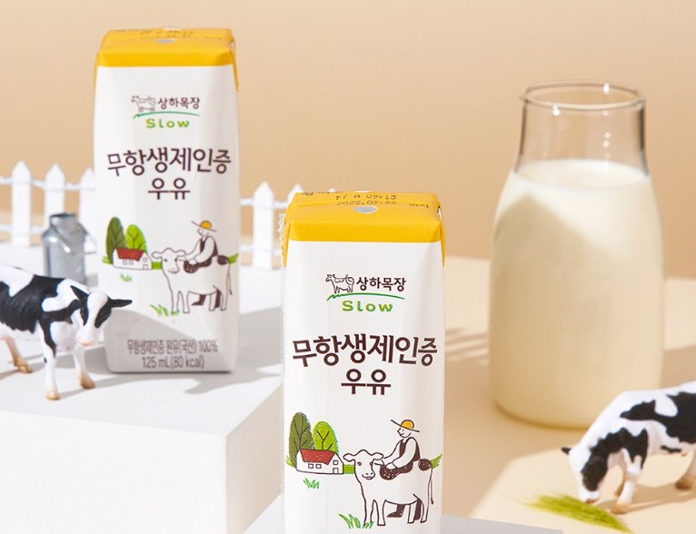 상하목장 무항생제 우유 125ml 24개